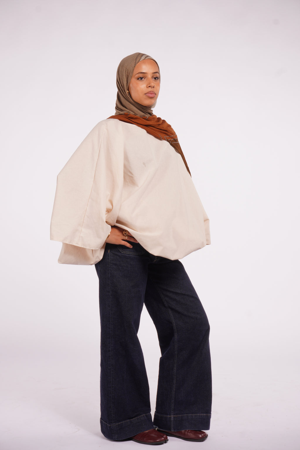 BUBBLE TOP - Beige